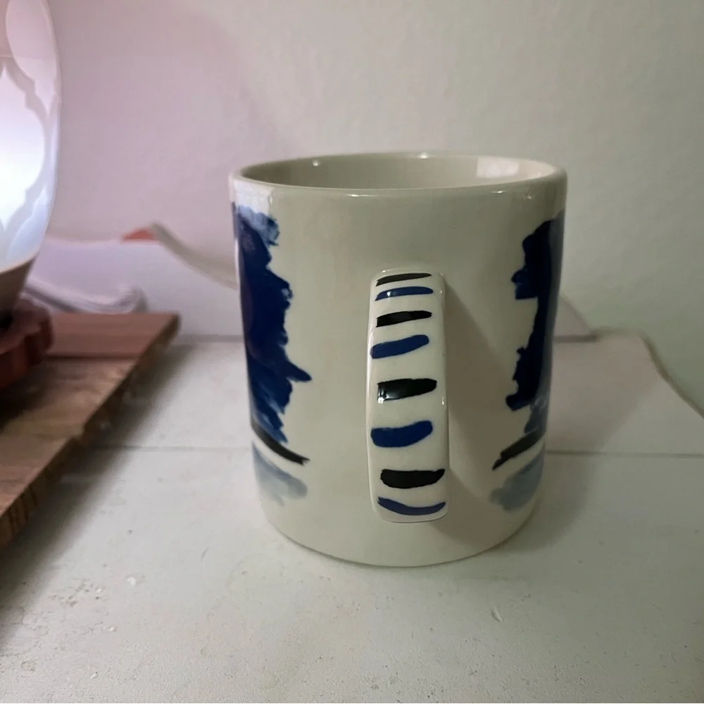 Anthropologie Hotel Magique Cobalt Blue Dove Mug - Picture 4 of 6